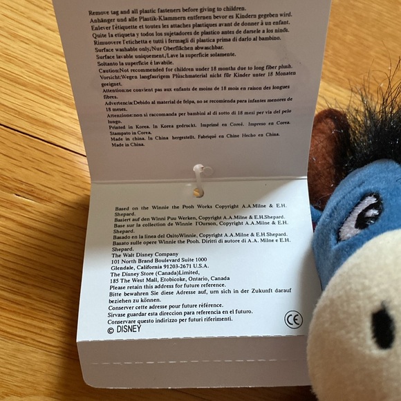 Vintage Christmas Eeyore bean bag toy by Disney - Picture 3 of 5